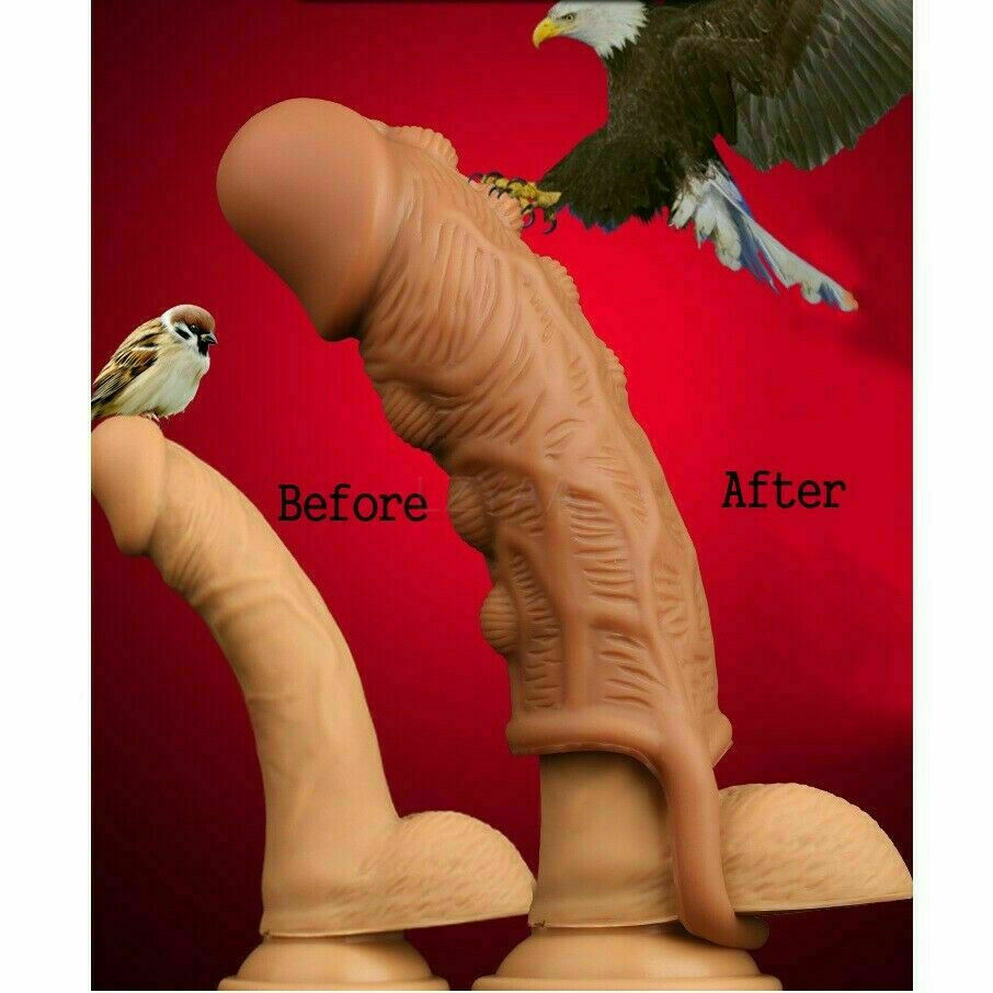 Male Big Cock-Girth-Enlarger-Enhancer-Penis-Extension-Extender-Sheath-Sleeve-Men