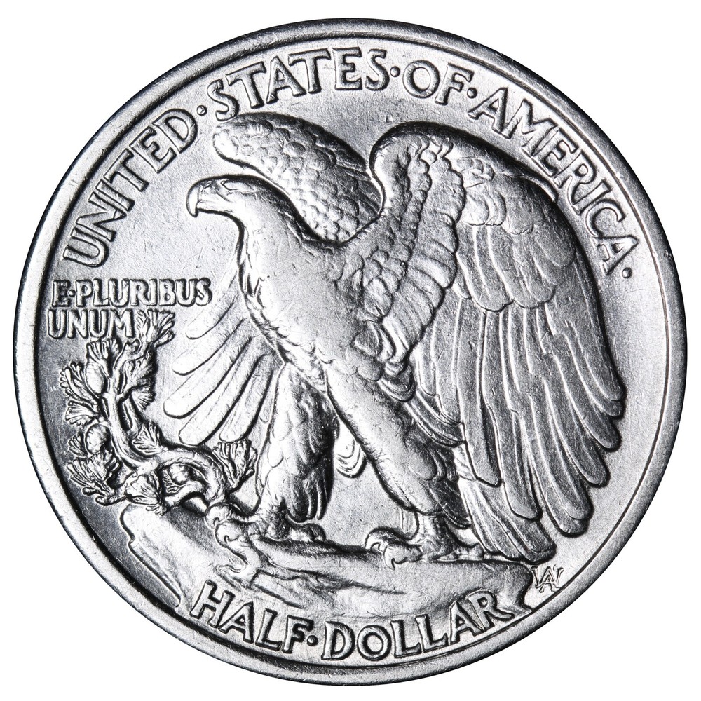 1934 Walking Liberty Half Dollar In AU Condition