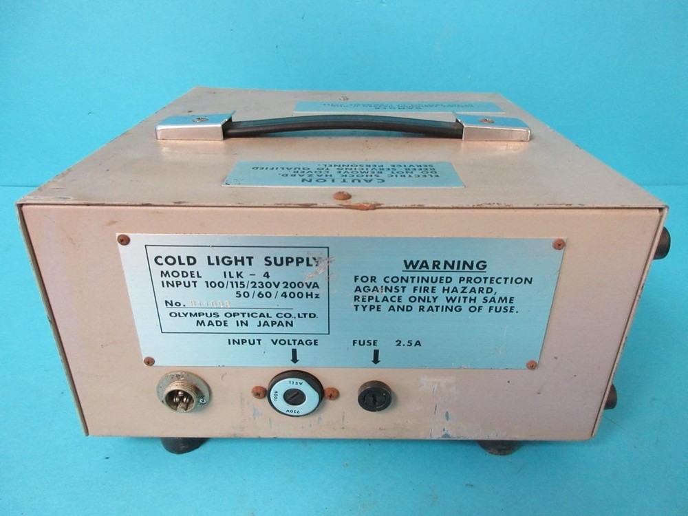 ILK-4 OLYMPUS OPTICAL CO LTD COLD LIGHT SUPPLY NO POWER CABLE