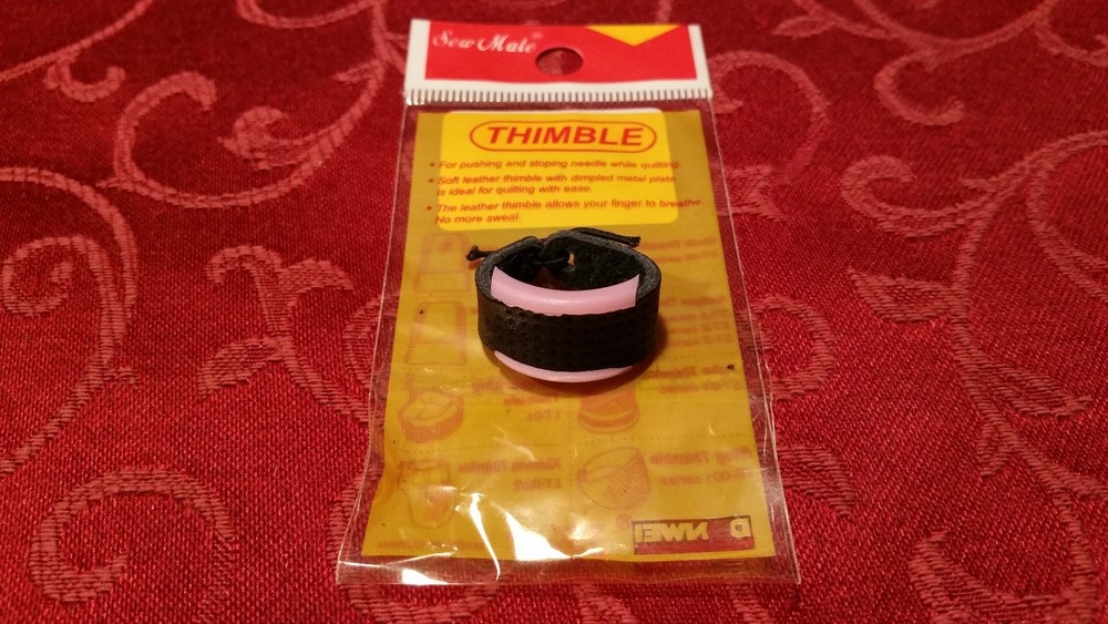 Leather Ring Thimble Quilting Sewing Notions Adjustable  Small Medium Large