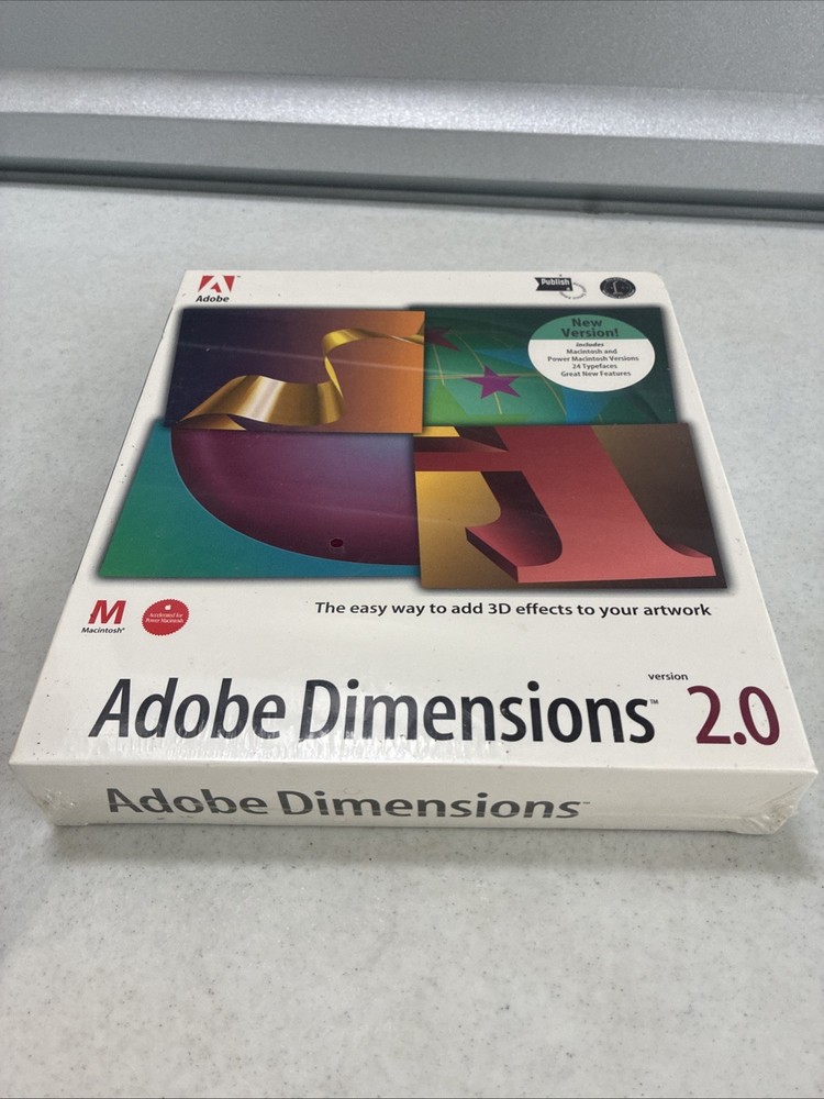 Adobe Dimensions Version 2.0, Macintosh Retail version *NEW/sealed