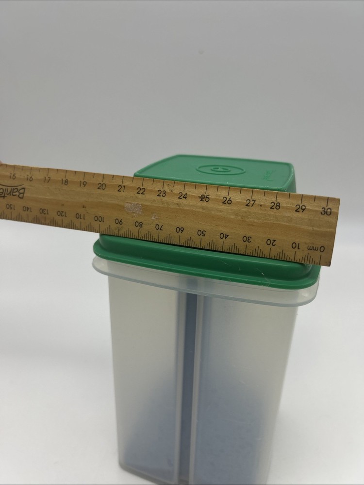 Vintage Tupperware Beetroot Container Keeper Pick A Deli w Insert Blue Green