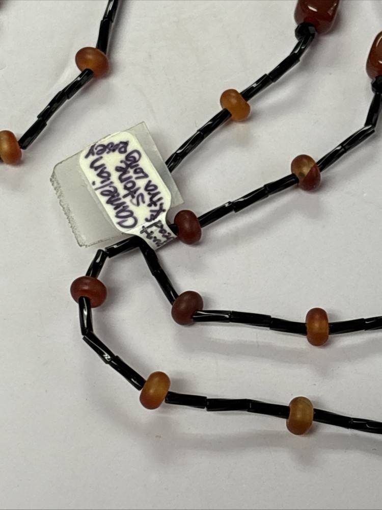 Camelian Stone Extra Long Rosary ~ READ DESCRIPTION