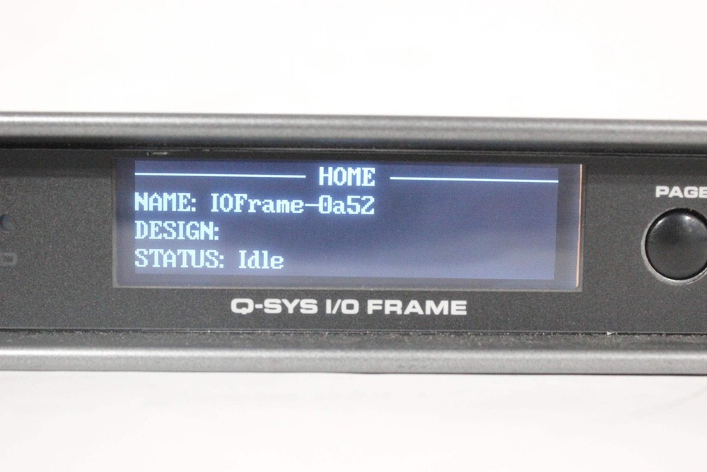 QSC Versatile Q-SYS I/O Frame Network Interface (1583-331)