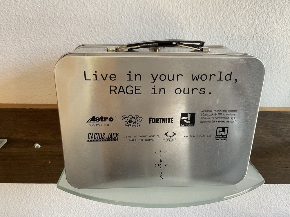 Cactus Jack Silver Metal Lunch Box