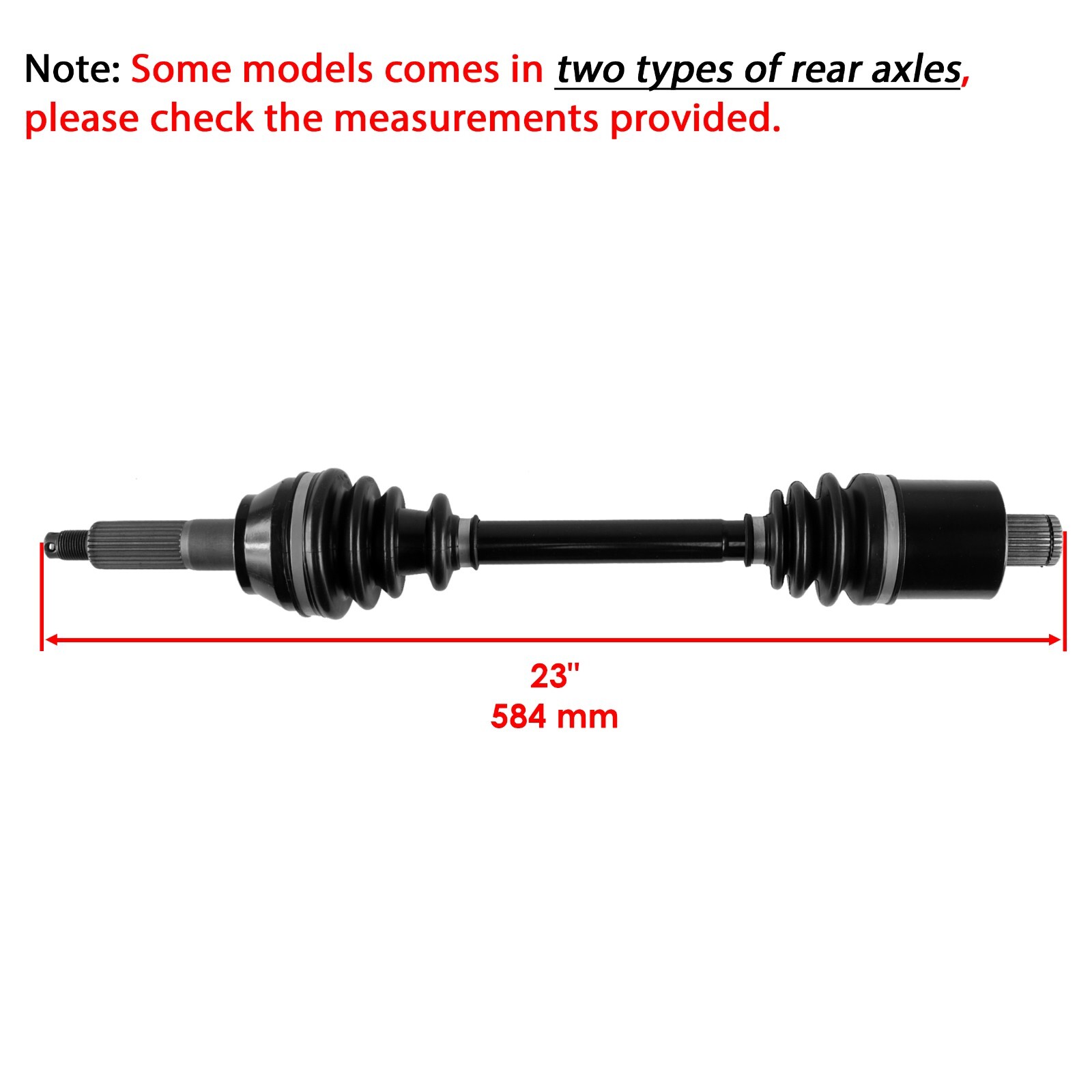 Rear Left or Right CV Joint Axle fits Polaris Sportsman 570 2015 2016 2017-2024