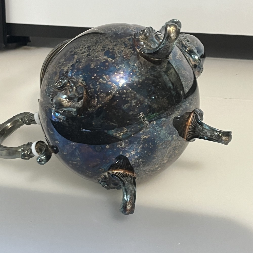 towle silverplated Tea Pot Single 11" tall silver