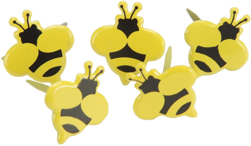 Eyelet Outlet QBRD-663  Shape Brads 12/Pkg-Bumble Bees