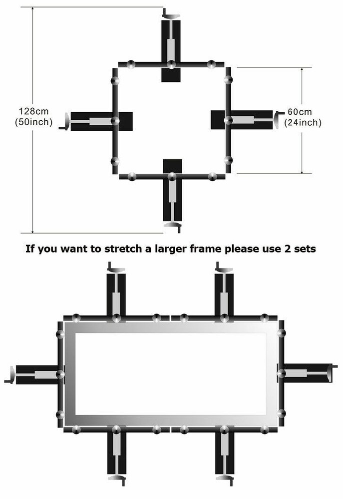TECHTONGDA Micro-adjust 4Color 4Station Screen Printing Exposure Flash Dryer Kit