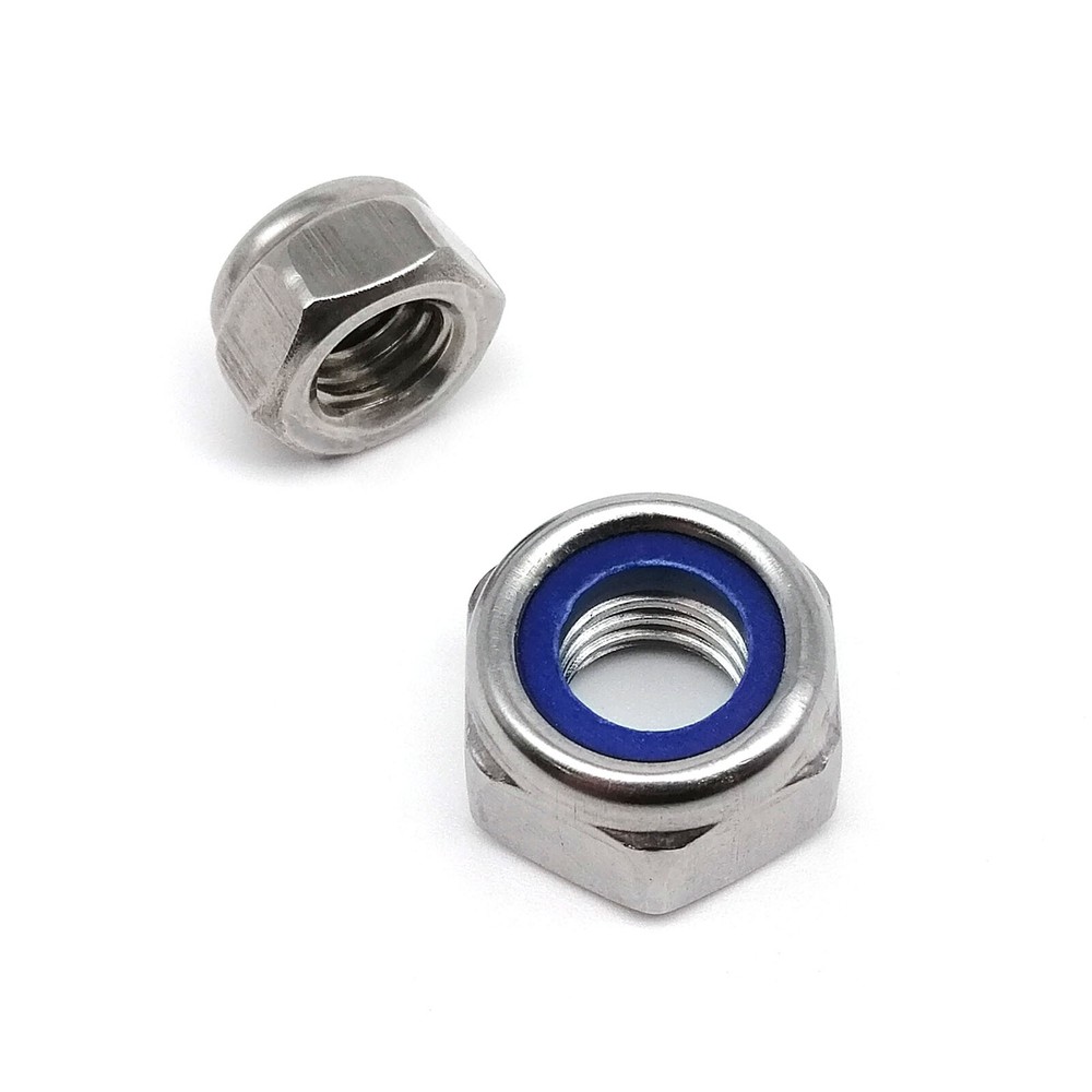 Reverse Left Hand Thread M4-M16 Stainless Steel Hex Nylon Insert Self Lock Nut