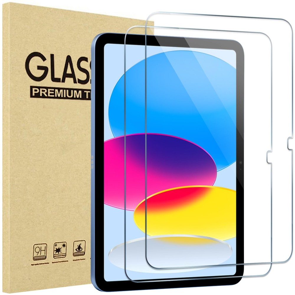 ProCase 2 Pack Screen Protector for iPad A16 2025 11th/10th 2 Pack, Clear