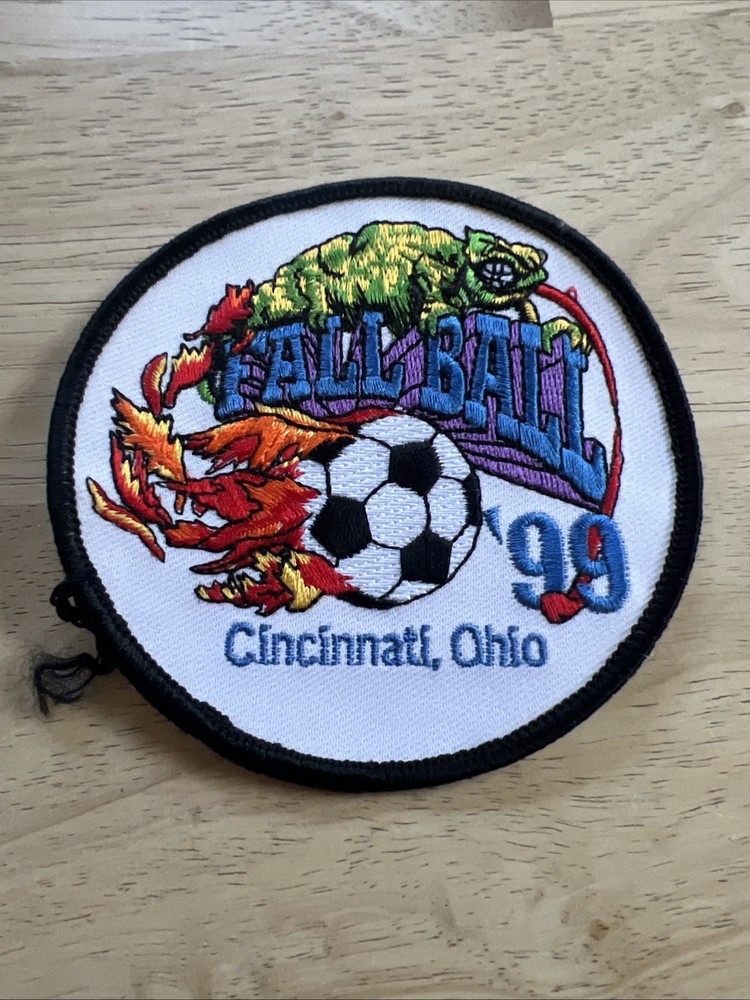 VTG Cincinnati Ohio Fall Ball soccer patch. 3.5 round Patch