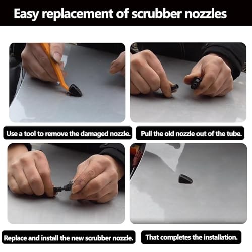 Windshield Washer Nozzles 2 Pack, Front Wiper Spray Jet Replacement, Single