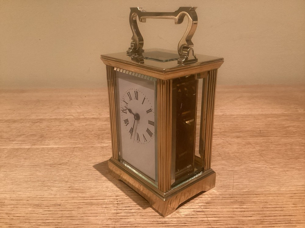 Extremely Clean - Brass 8 Day Carriage Clock ~ Lovely Condition & Fully Working