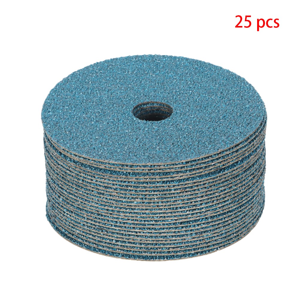 36 Grit 25Pack 5" x 7/8" Zirconia Resin Fiber Grinding And Sanding Discs