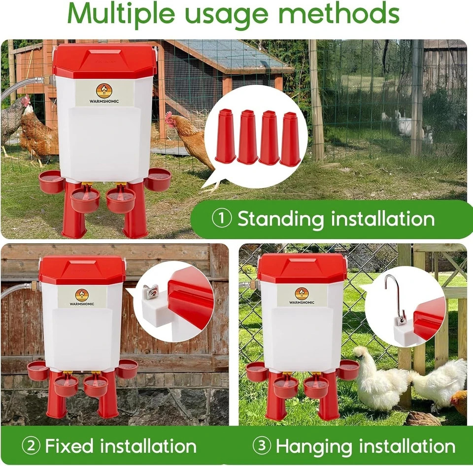 Automatic Chicken Waterer Large Chicken Waterer System Pou