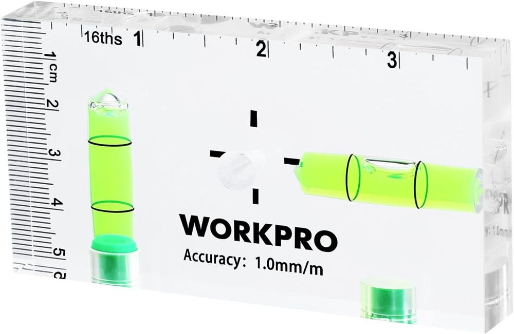 WORKPRO Small Level, 3-3/4 Inch Mini Level Tool Shatterproof Magnetic Level NEW