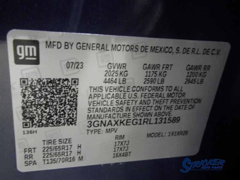 Chevrolet Equinox 2023-2024 Telematics Interface Module 85642934 5562