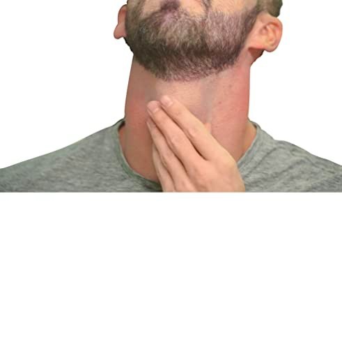 Premium Beard Neckline Shaper Guide - Hands-Free, Adjustable Template Tool, DIY