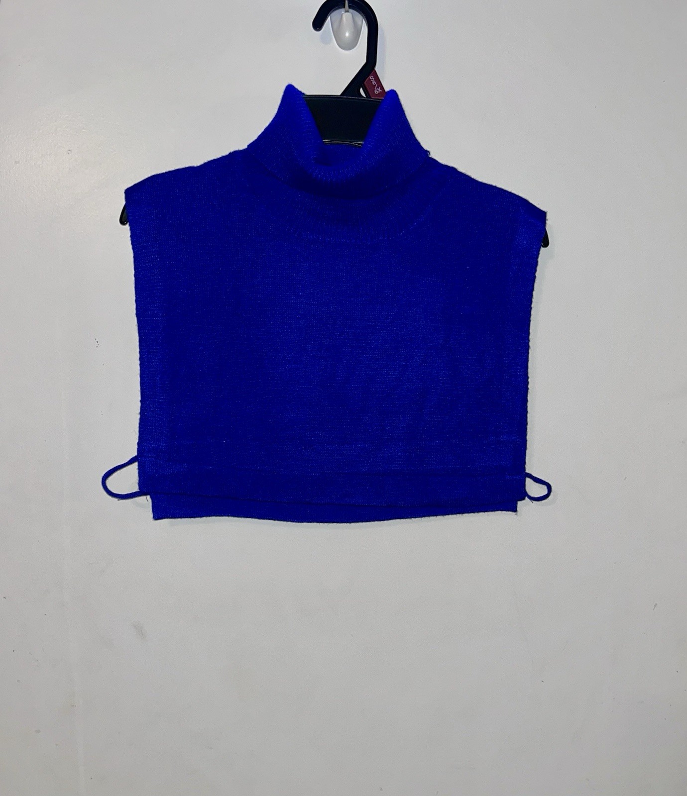 Retro Blue Knit Dickey Turtleneck NWOT, Detachable Accessory Unisex
