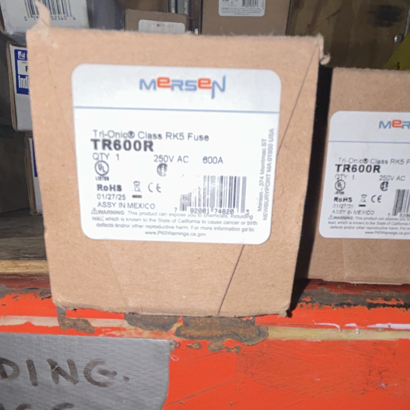 Mersen TR600R 600A 250V AC Time-Delay Class RK5 Dual Element Cartridge Fuse