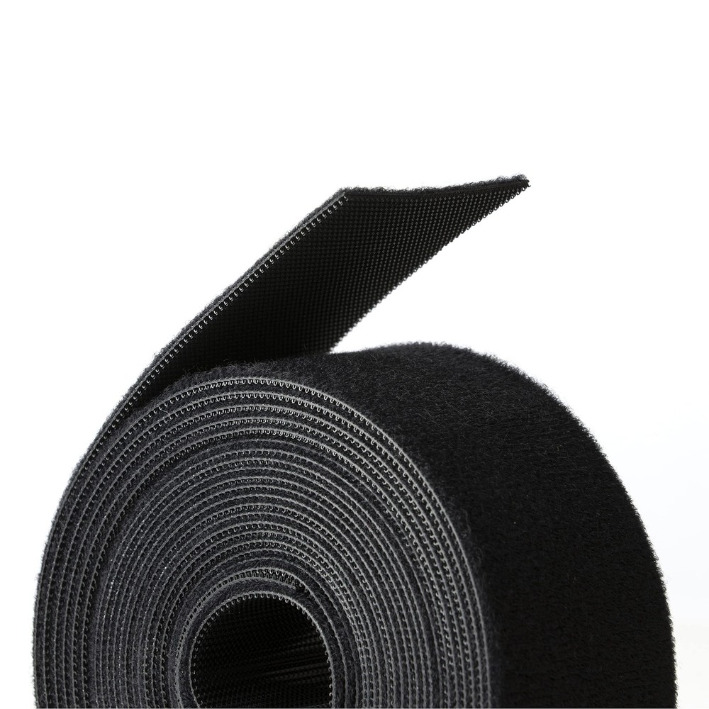 Reusable Hook & Loop Strong Grip Fastener Roll with Soft Touch Microfiber Vel...