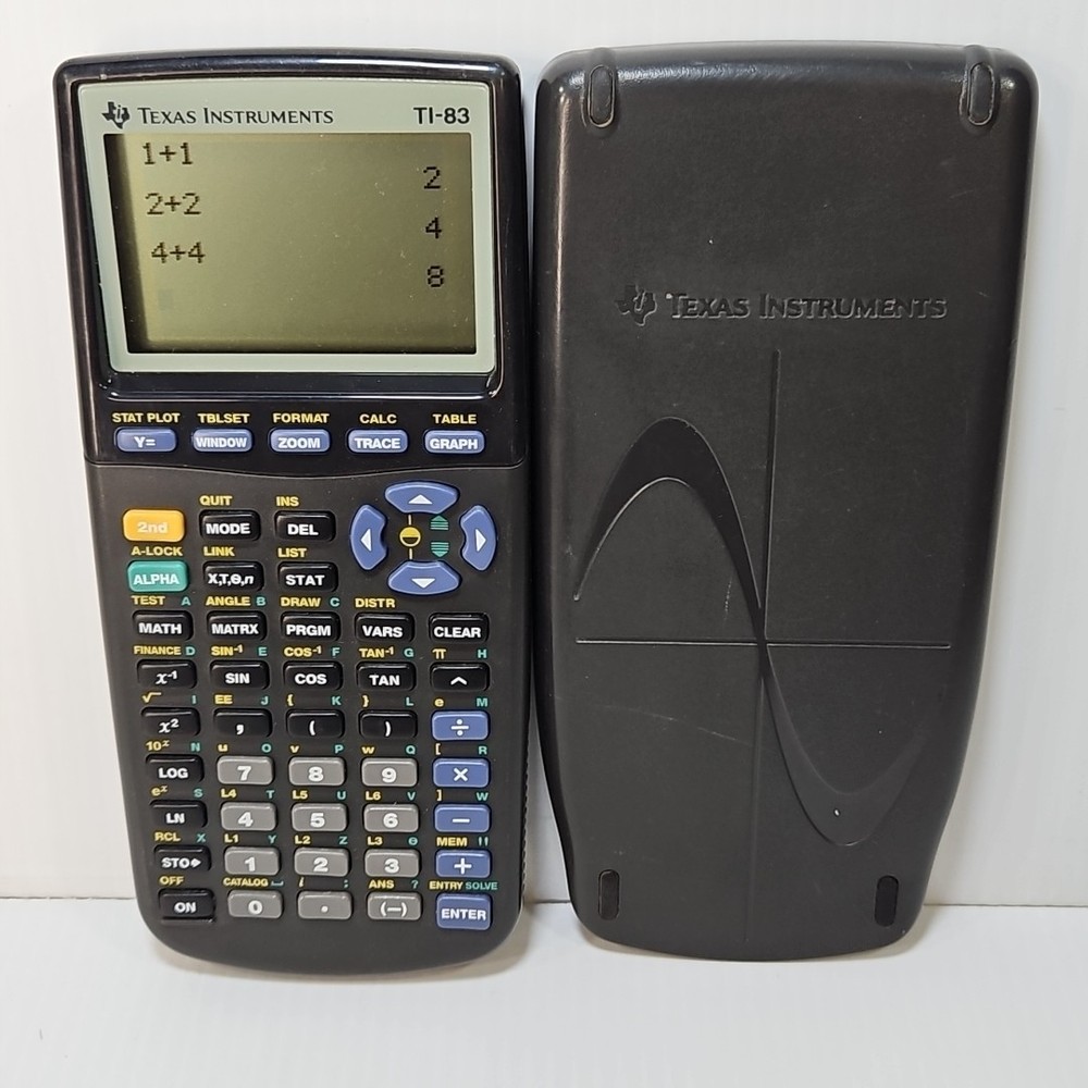 Texas Instruments TI-83 Graphing Calculator Black - Tested/ Excellent Condition