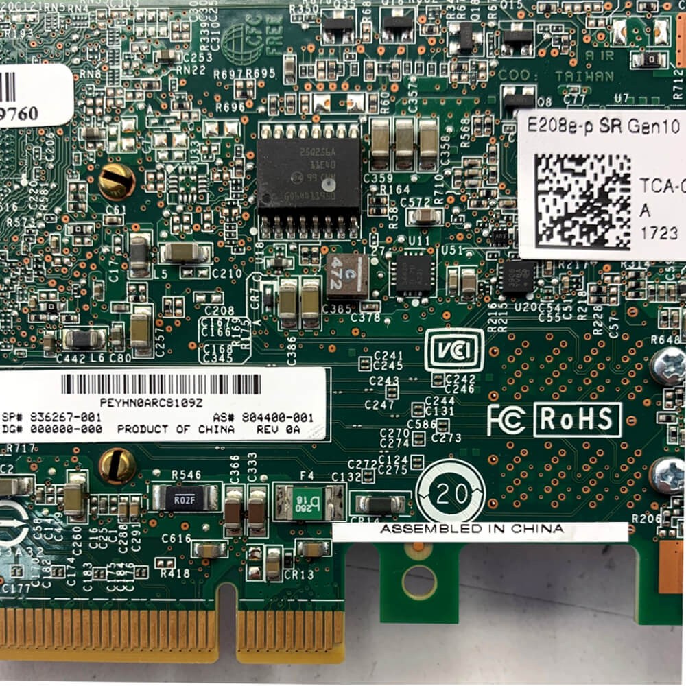 HPE E208e-p SR Gen10 Smart Array Controller Low Profile 836267-001 804400-001