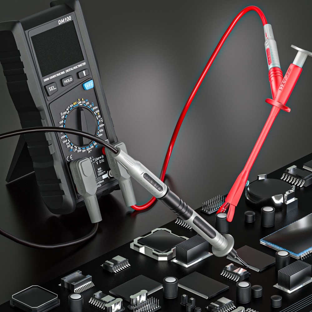 16PCS Multimeter Test Leads Kit with High Voltage Alligator Clip Test Hooks