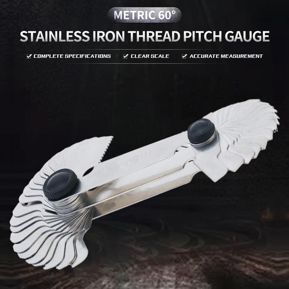 Multi-Size Thread Gauge - Metric & Imperial for Screw Thread Measurement 52PC