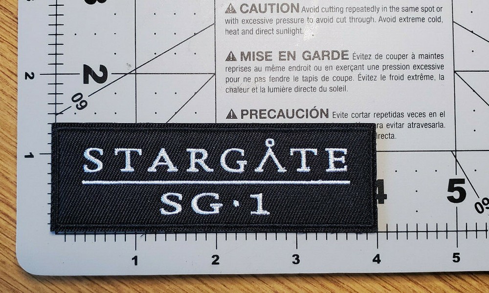 Stargate SG-1 Title Logo Patch 4 inches wide