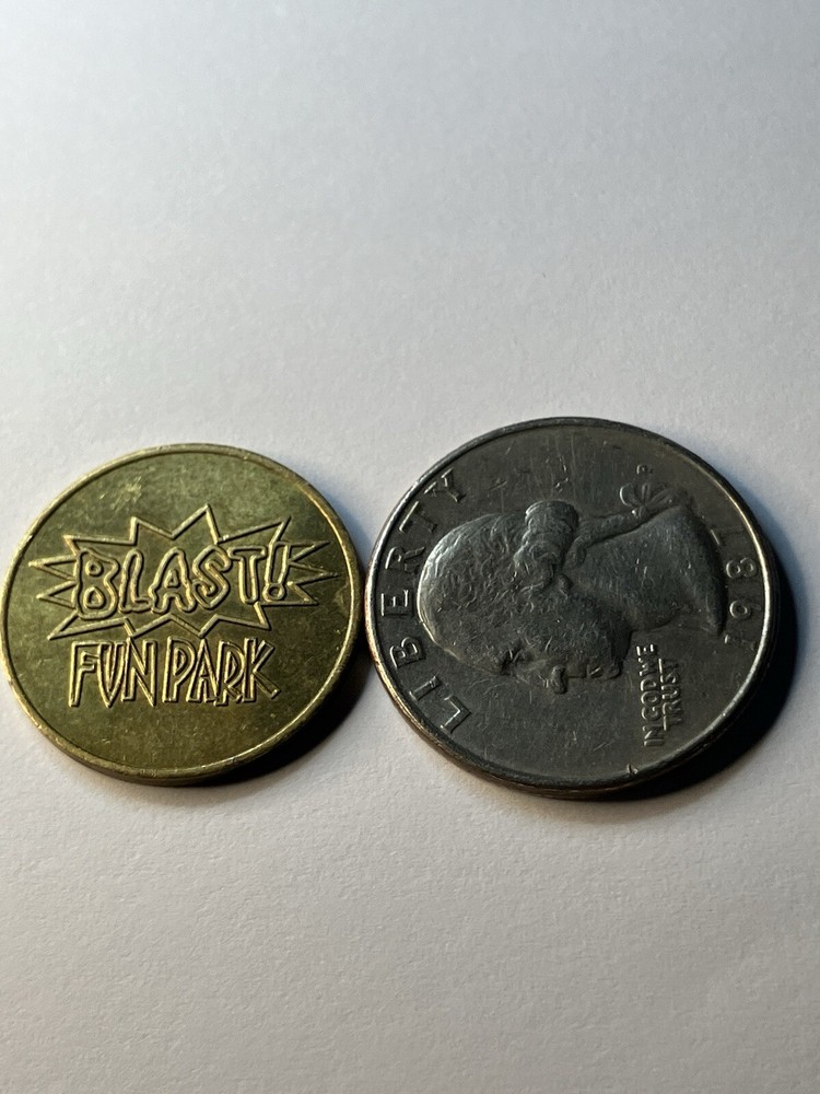 Blast Fun Park Arcade Game Token 22mm #tq1