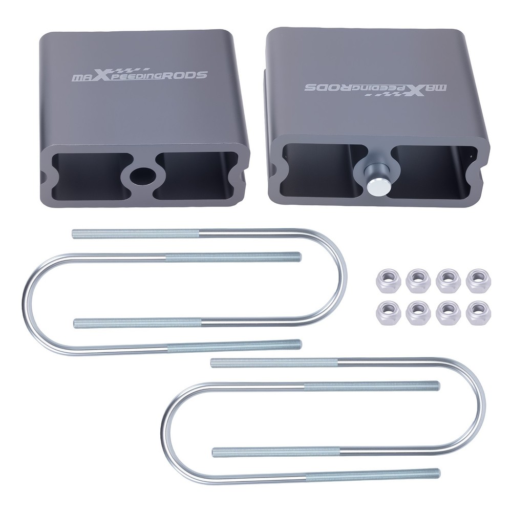 4" Lowering Block Kit Universal Leaf Spring Drop with U-Bolts