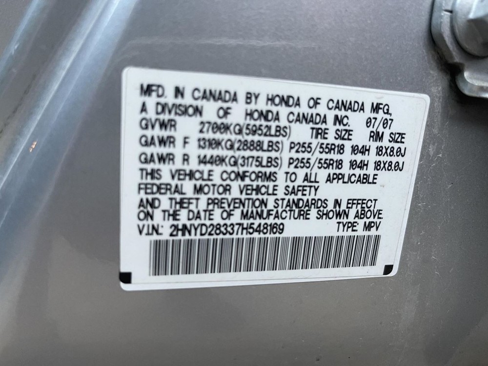 Sun Visor Left Driver Illuminated Fits 07-13 MDX 973248