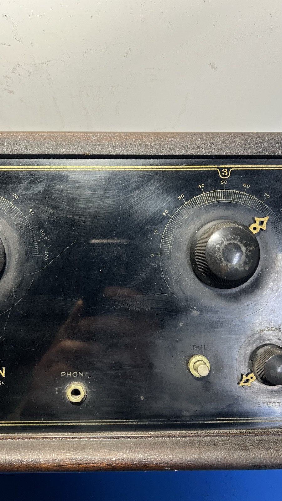 Vintage 1920s Day-Fan OEM-7 Tube Radio Receiver Untested Good Condition