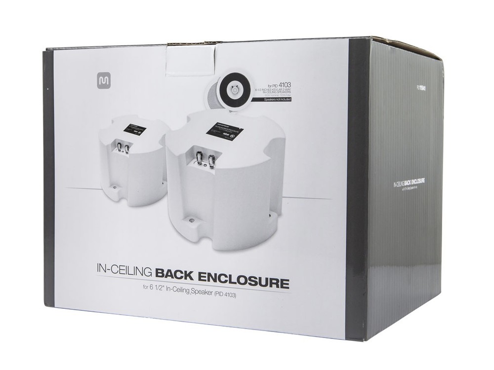 Monoprice ABS Back Enclosure (Pair) for PID 4103 6.5in Ceiling Speaker