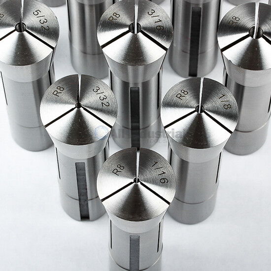 23 Piece R8 Collet Set Fractional 1/16" to 3/4" High Precision for Bridgeport