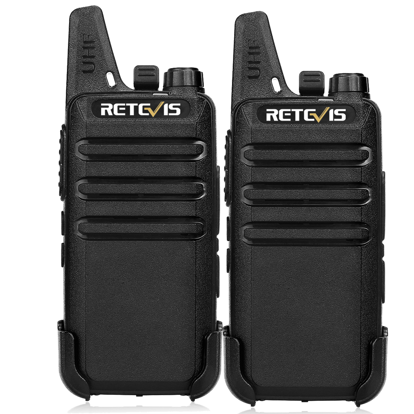 2Pack Retevis RT22 UHF Walkie Talkies Two Way Radios for church/School