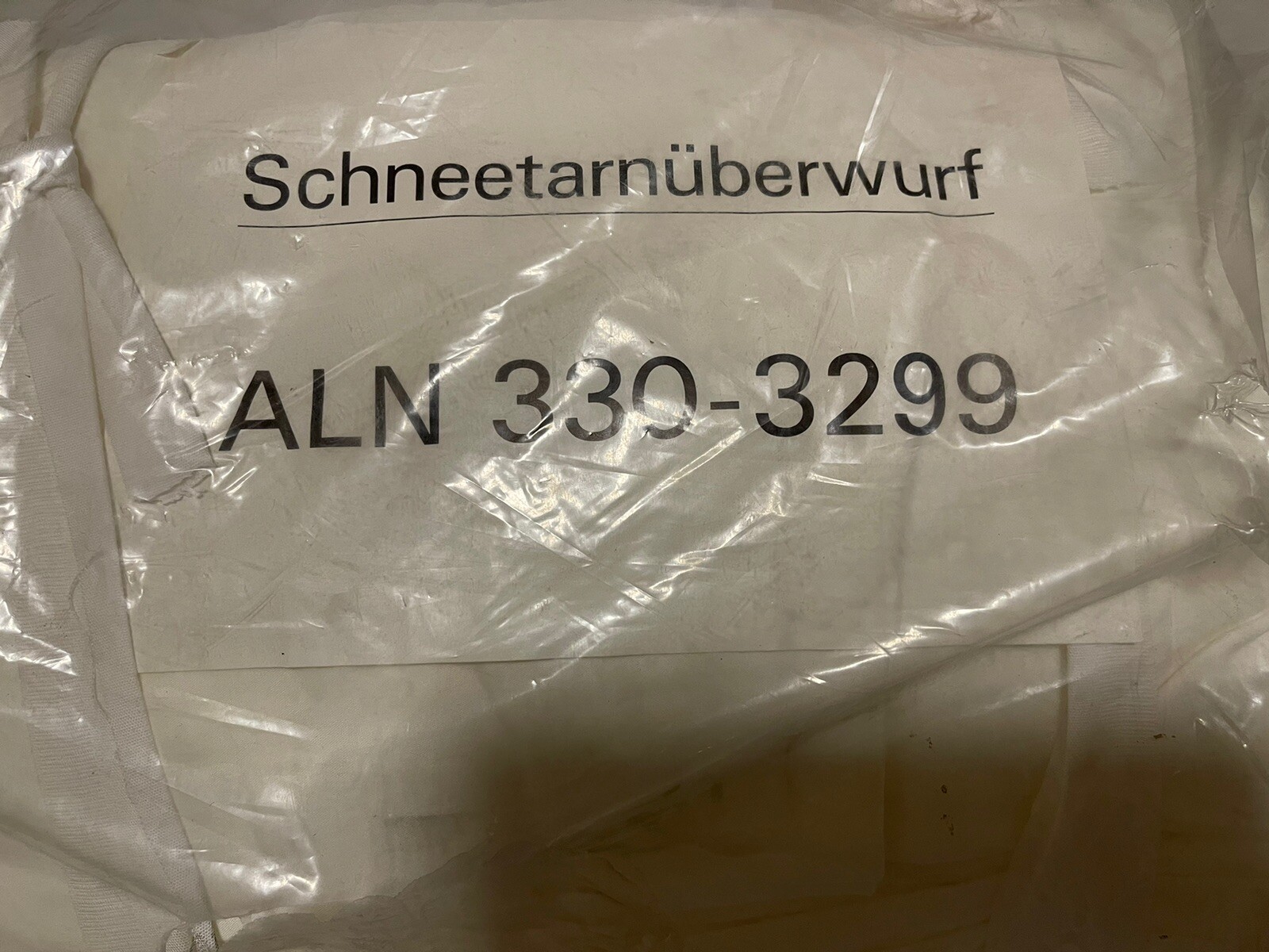 New White Swiss Army Latex Snow Camouflage Rain Poncho, Impermeable Waterproof!