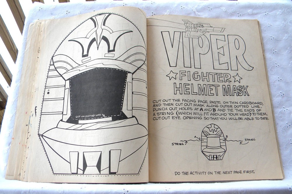 Battlestar Galactica Interstellar Activity Book 1978 Commander Adama Cap Apollo