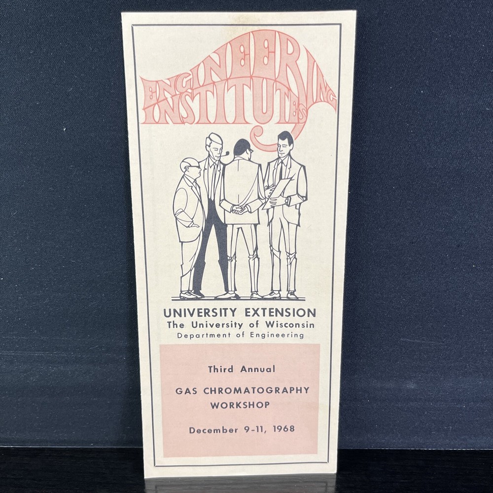 VTG Store Catalog Engineering Institute 3rd Gas Chromatography Workshop 1968