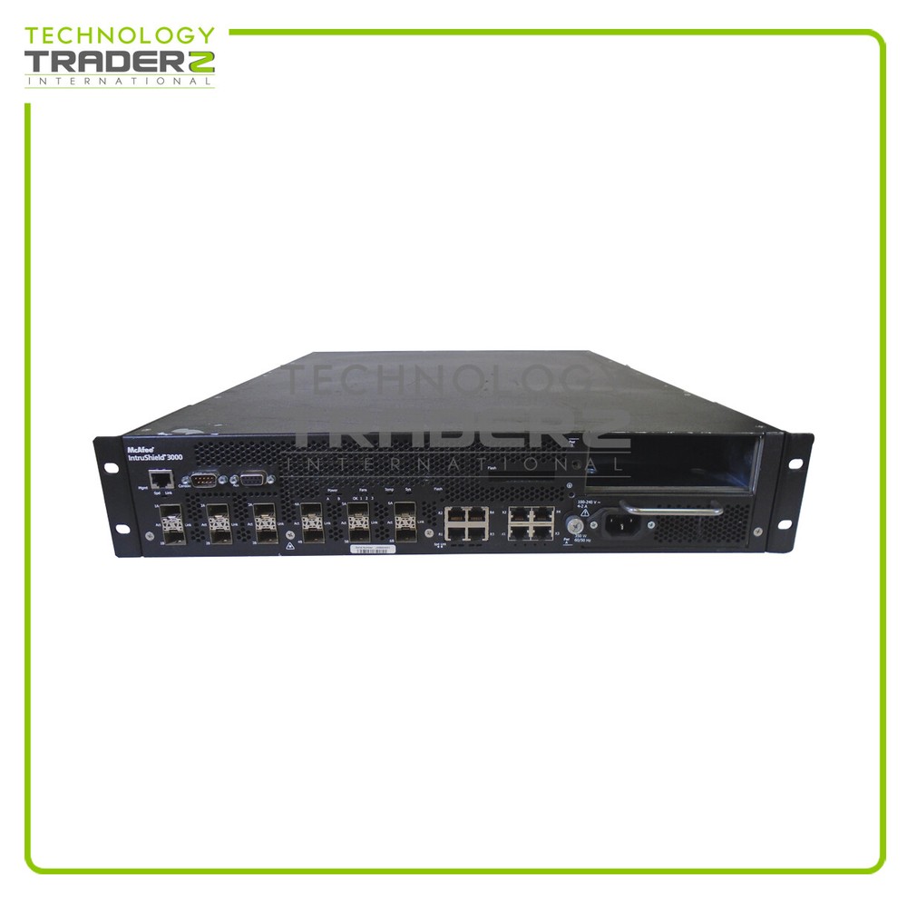 McAfee IntruShield I-3000 Network Sensor Security Appliance W/ 1x PWS & Ears