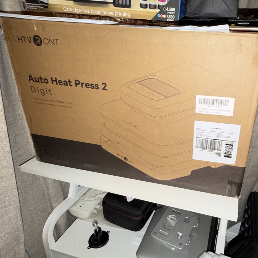 HTVRONT Auto Heat Press 2 Digit Clamshell Automatic Digital Display for T-Shirts