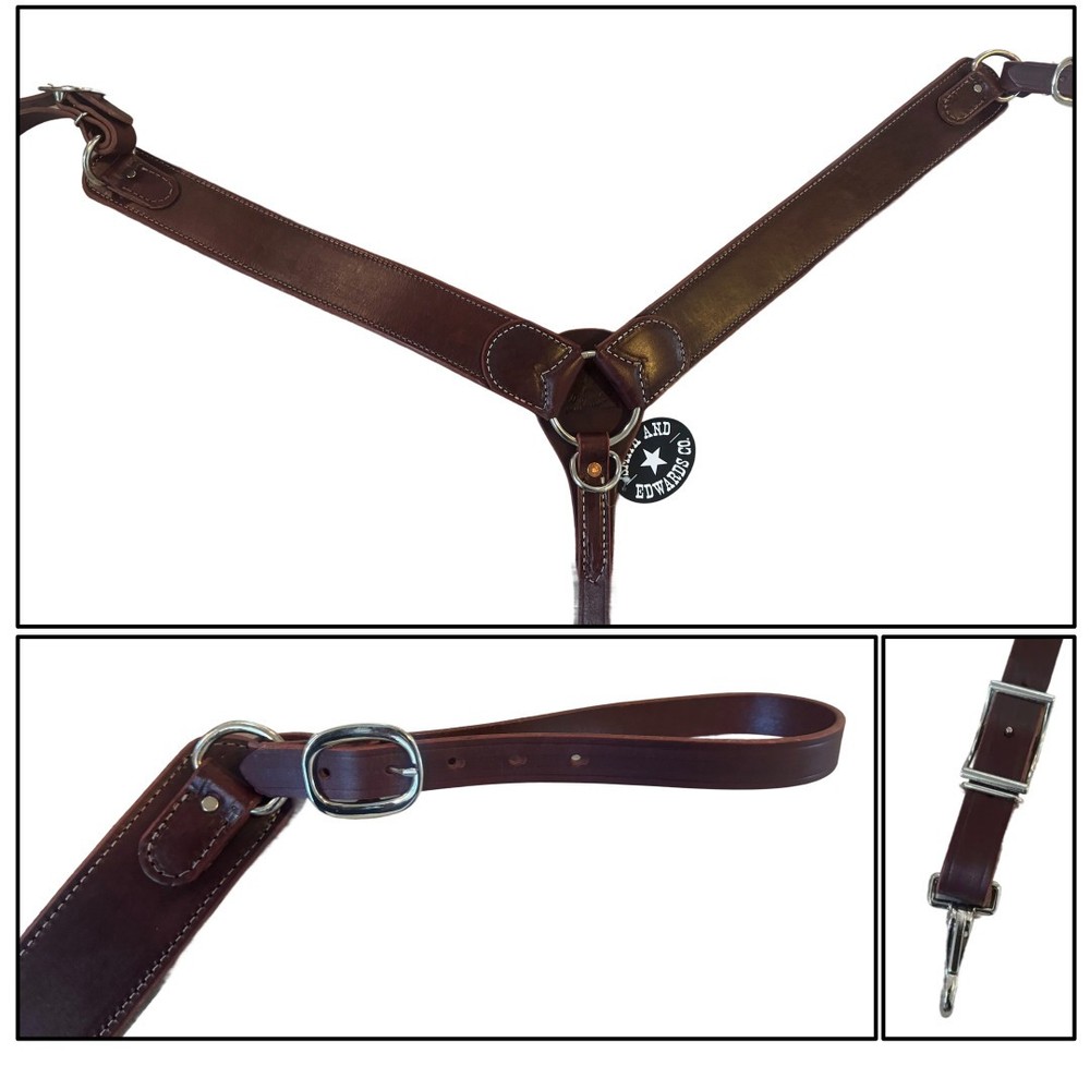 3" Latigo Leather Breast Collar