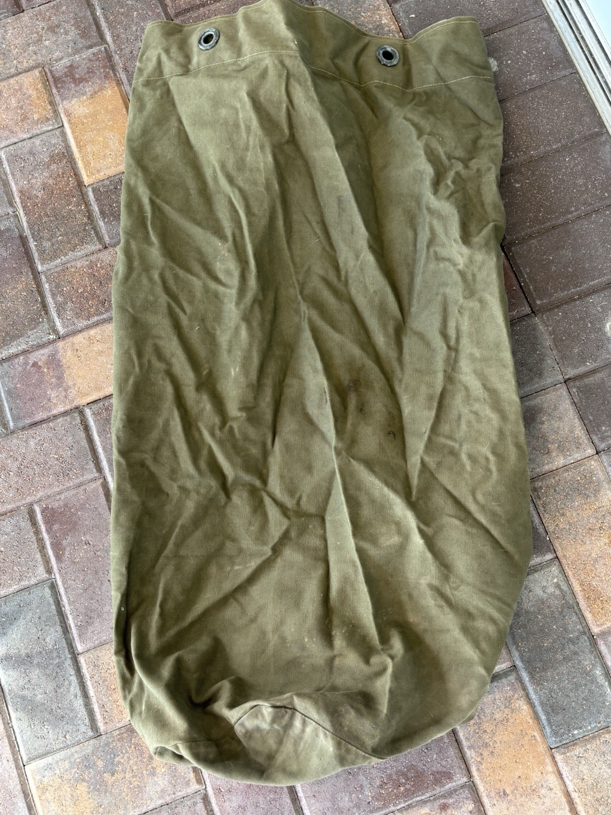 ORIGINAL WWII US ARMY INFANTRY SOLDIER GI DUFFLE BAG- TWEEDIE, 1944