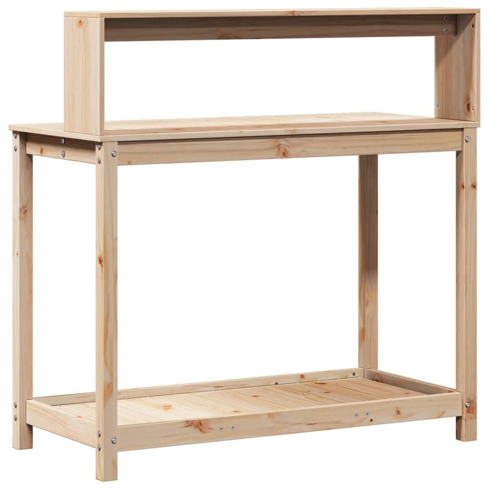 Potting Table Natural Pine Solid pine wood Large Potting Table