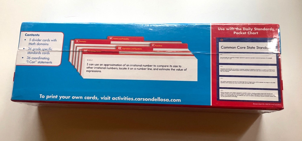 Carson Dellosa Complete Common Core State Standards Kit—Grade 8 for Math