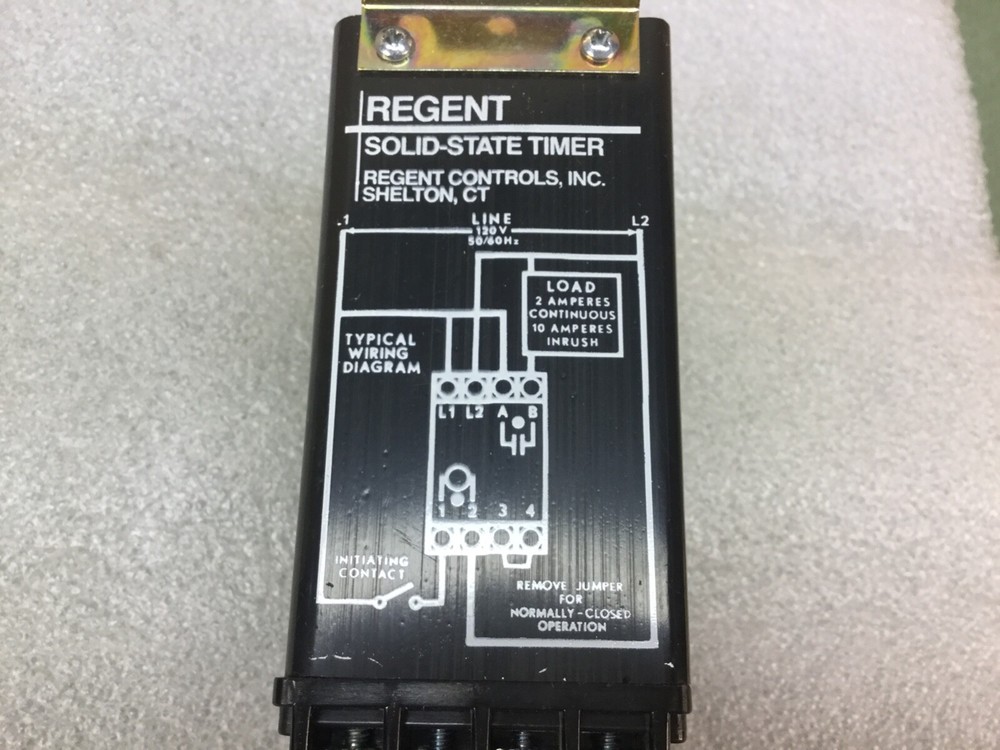 REGENT CONTROLS TM2201-D1.0S-120 SOLID STATE TIMER 120VAC NEW NO BOX