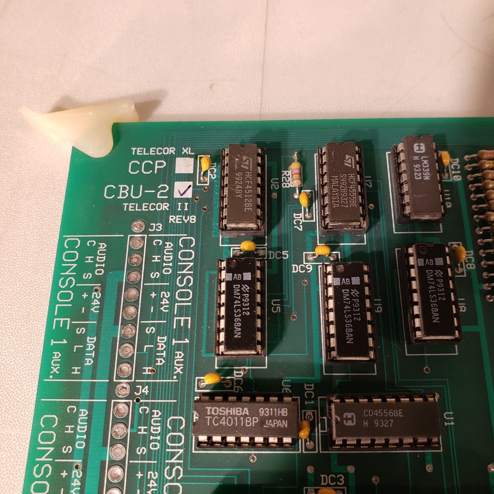 Telecor II CBU-2 Rev 8 Plug In Module Console Relay Control Board