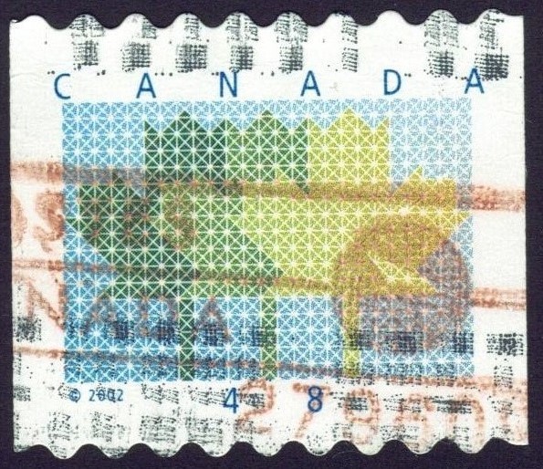 Canada sc#1927 Stylized Maple Leaf, Unit from Coil, Used